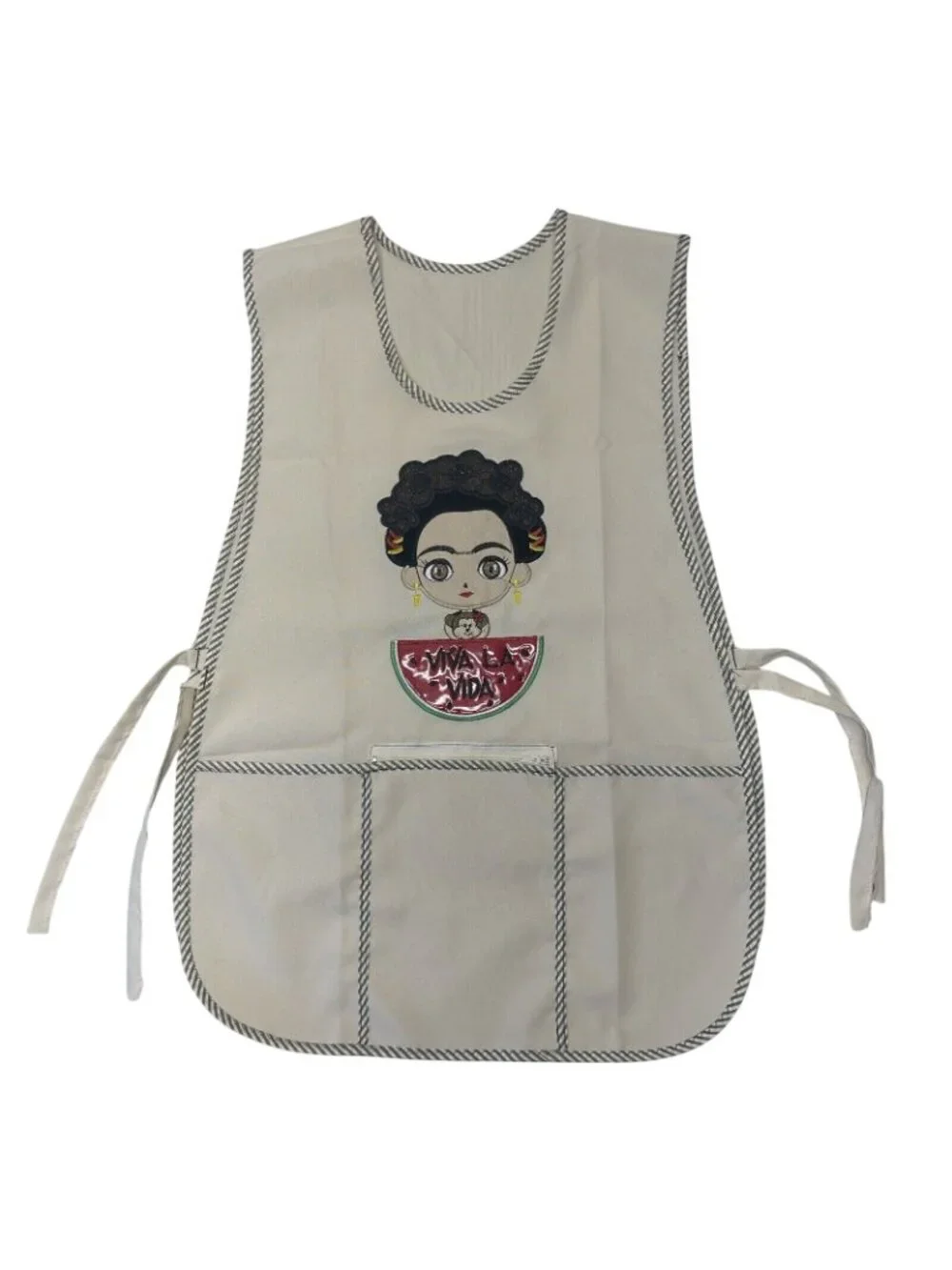 Apron Women Classic Traditional Mexican Artisan Frida Embroidered One Size - NEW